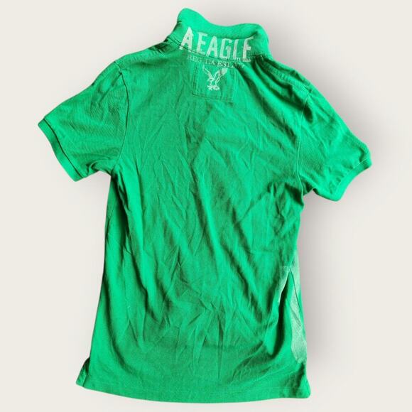 American Eagle Polos Men's Sz L Vintage Fit Green and Pink Preppy Y2K Bundle - Picture 3 of 7
